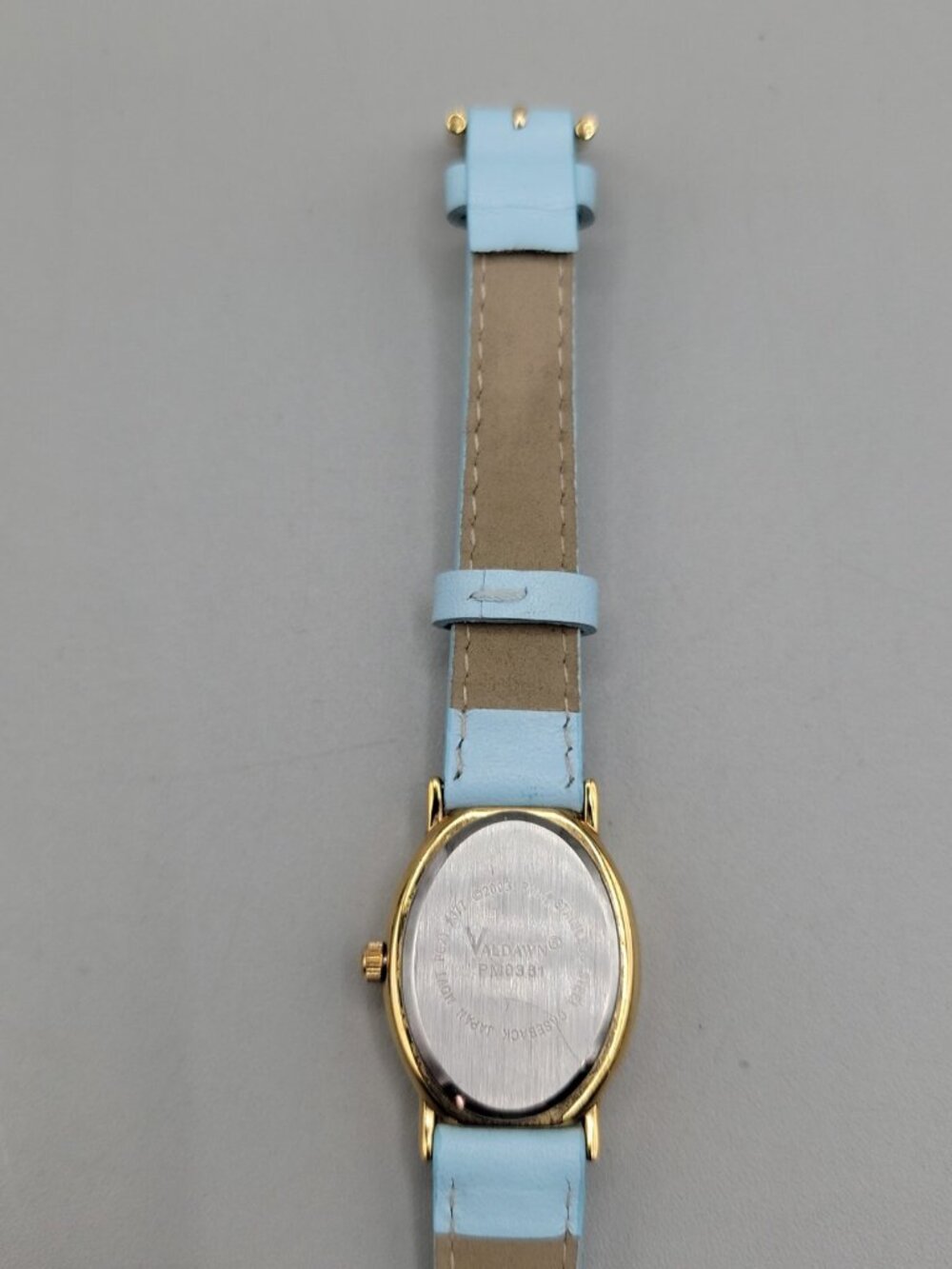 Valdawn Precious Moments 2003 Quartz Watch Rhinestone Bezel 7" Leather Band 22mm - Picture 11 of 15